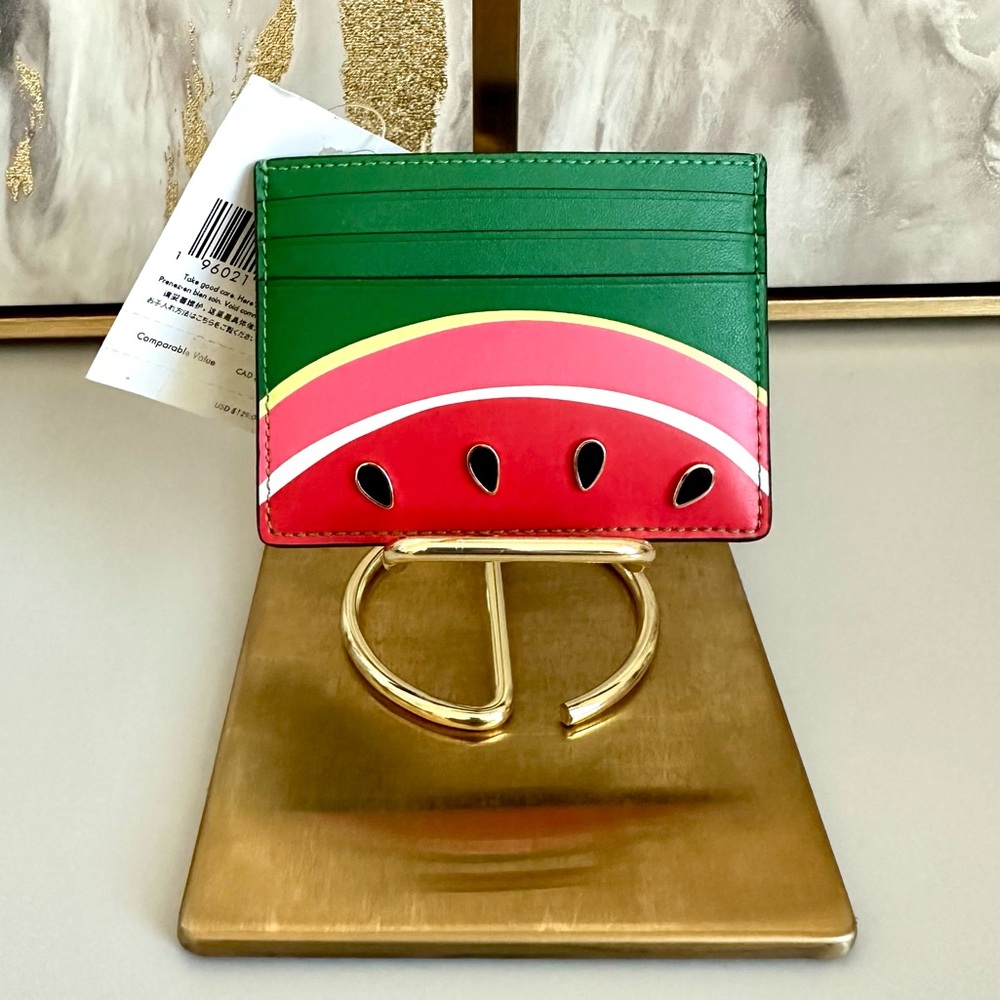 NWT Kate Spade Watermelon Small Slim Card Holder
